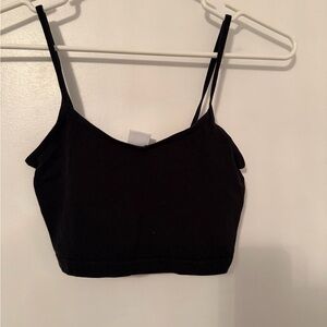 Aritzia Black Crop Top